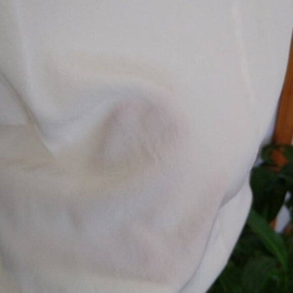 Like New Ivory Tibi Silk Cold Shoulder Top - Picture 10 of 15